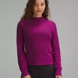 🌸 Lululemon Cotton Blend Mock Neck Sweater Sz XXL